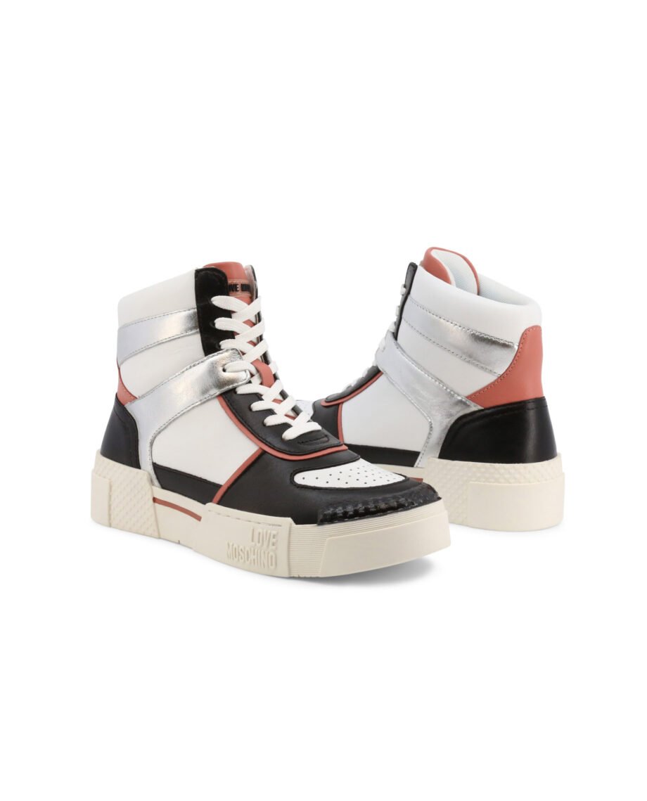 Silver Metal Sneakers Style